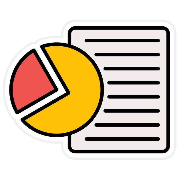 La imagen vectorial del icono de informe se puede utilizar para las ventas