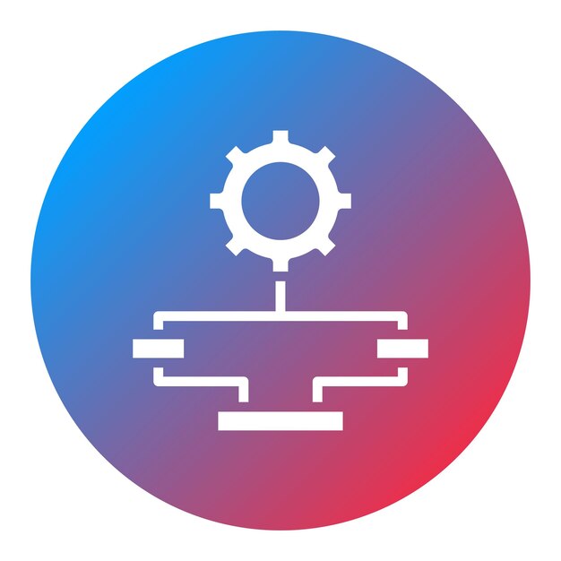 Imagen vectorial del icono de la infraestructura Puede utilizarse para la industria