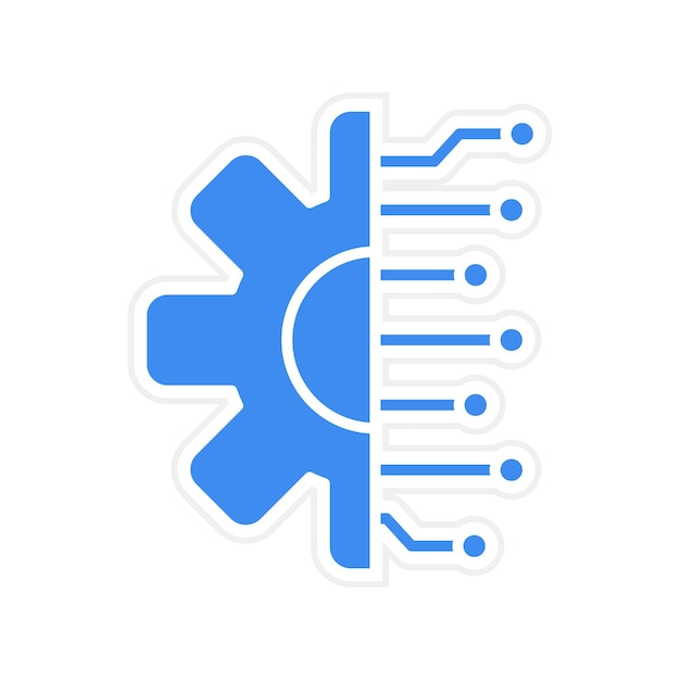 Imagen vectorial de icono de ingeniería de datos Se puede utilizar para Big Data