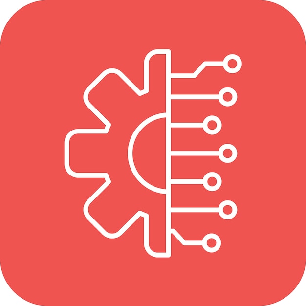 Imagen vectorial de icono de ingeniería de datos Se puede utilizar para Big Data