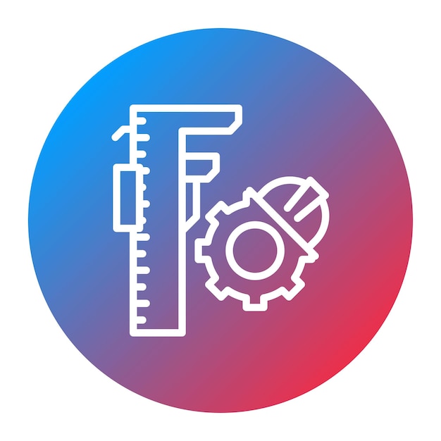Imagen vectorial de icono de ingeniería Se puede usar para Ingeniero en Mecánica
