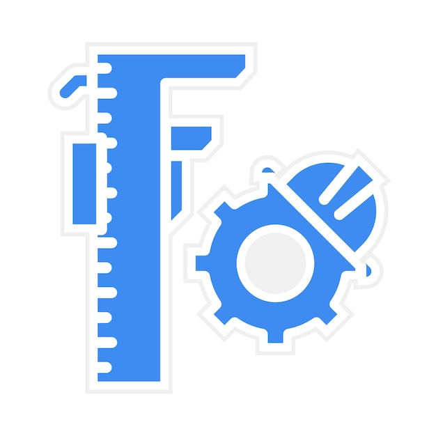 Imagen vectorial de icono de ingeniería Se puede usar para Ingeniero en Mecánica