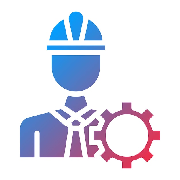 Imagen vectorial de icono de ingeniería Se puede usar para robótica