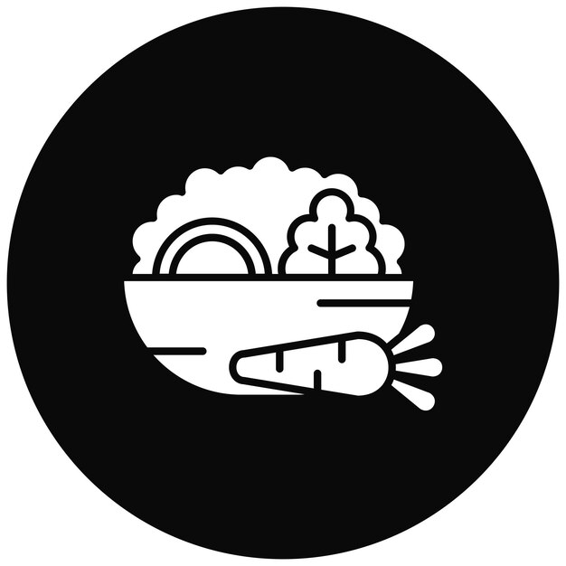 Imagen vectorial del icono de ingredientes frescos Se puede usar para Street Food