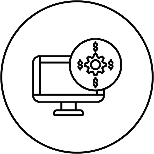 Imagen vectorial del icono de ingresos del proyecto Se puede utilizar para la gestión del proyecto