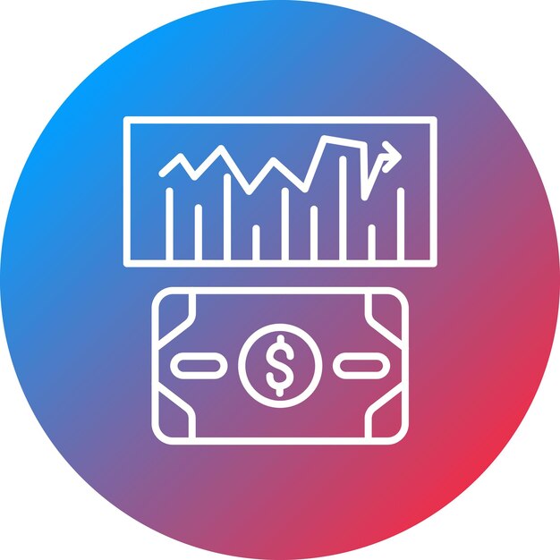 Imagen vectorial del icono de ingresos Se puede utilizar para la contabilidad