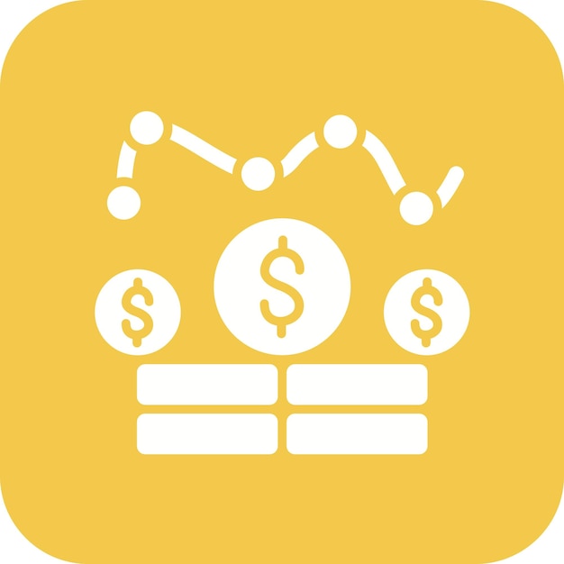 Imagen vectorial del icono de ingresos Se puede utilizar para la economía empresarial