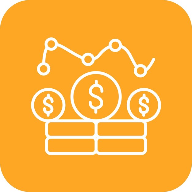 Imagen vectorial del icono de ingresos Se puede utilizar para la economía empresarial