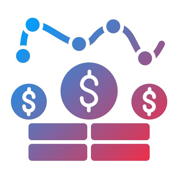 Imagen vectorial del icono de ingresos Se puede utilizar para la economía empresarial