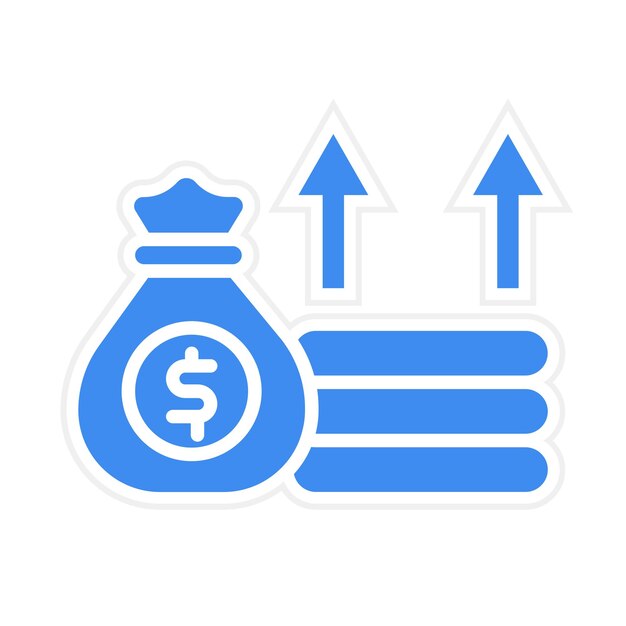 Imagen vectorial del icono de ingresos Se puede utilizar para la economía Gig