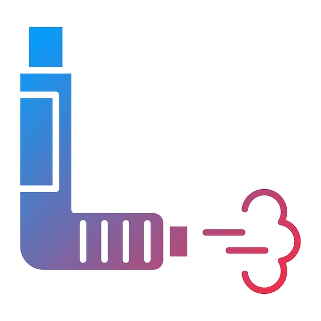Imagen vectorial del icono del inhalador Puede utilizarse para la medicina