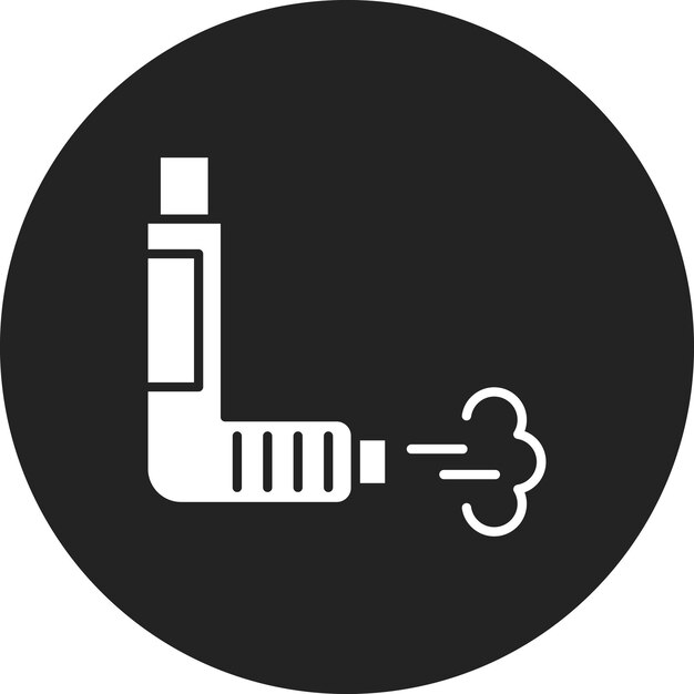 Imagen vectorial del icono del inhalador Puede utilizarse para la medicina