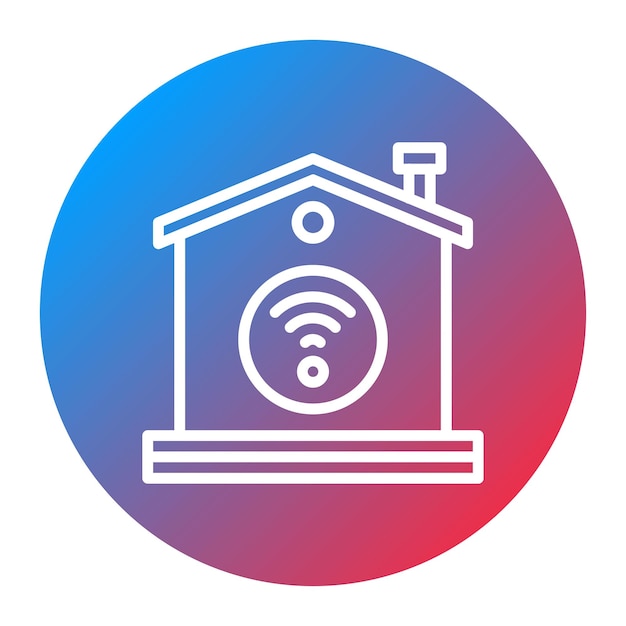 Imagen vectorial de icono de inicio inteligente Se puede usar para Disrupción Digital