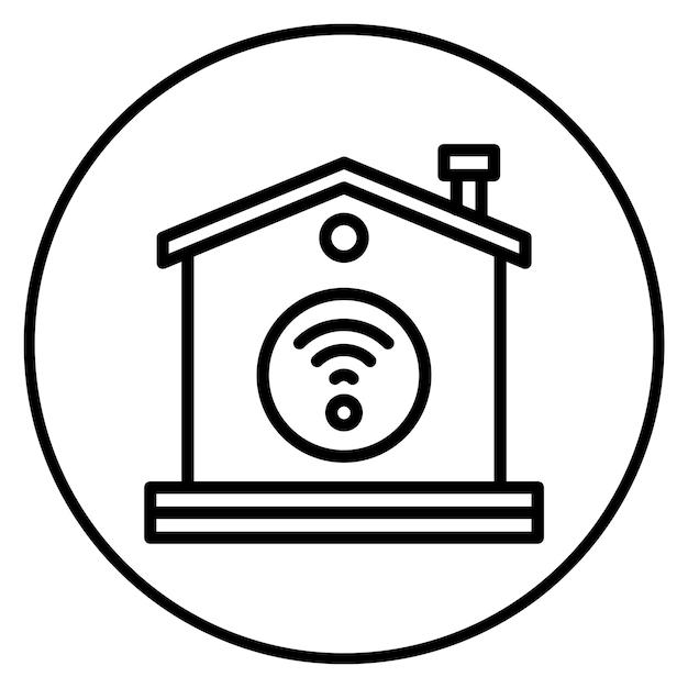 Imagen vectorial de icono de inicio inteligente Se puede usar para Disrupción Digital
