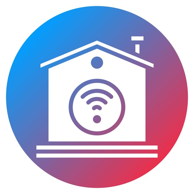 Imagen vectorial de icono de inicio inteligente Se puede usar para Disrupción Digital