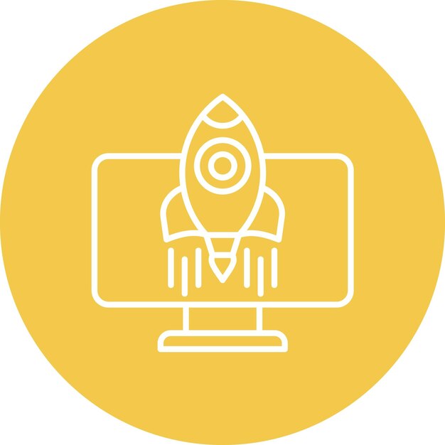 Imagen vectorial del icono de inicio del proyecto Se puede utilizar para Agile