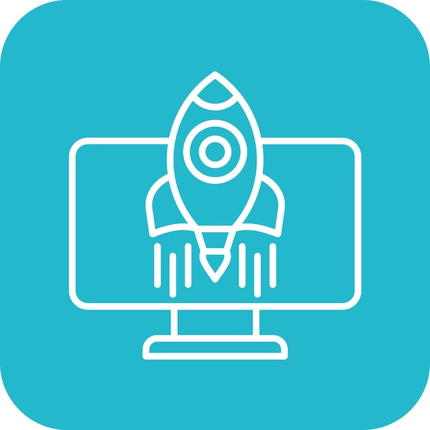 Imagen vectorial del icono de inicio del proyecto Se puede utilizar para Agile