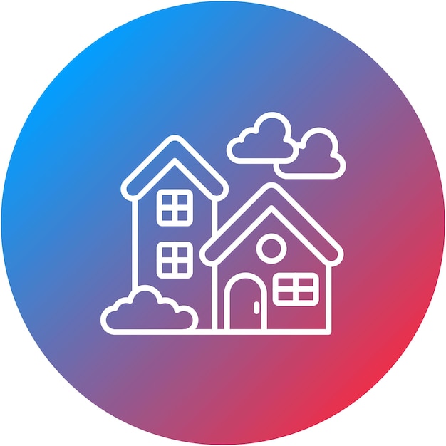 Imagen vectorial del icono de inicio Se puede usar para Comfort
