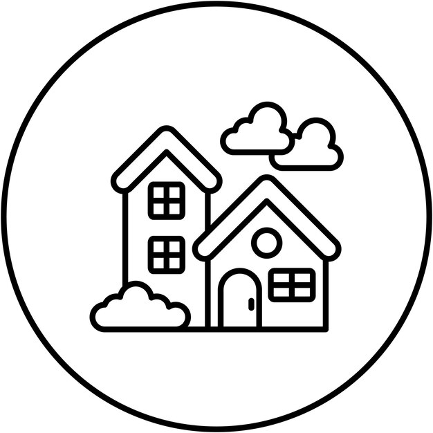 Imagen vectorial del icono de inicio Se puede usar para Comfort