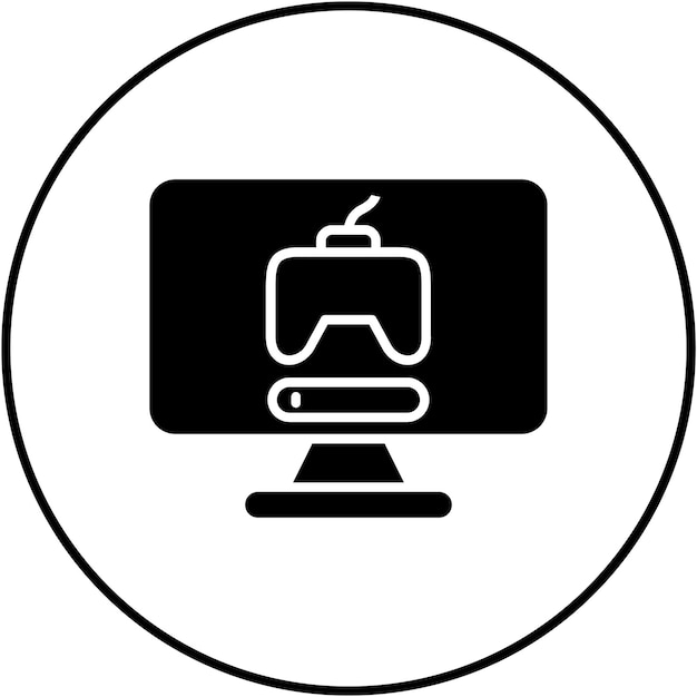 Imagen vectorial del icono de inicio de sesión del juego Se puede usar para juegos en línea