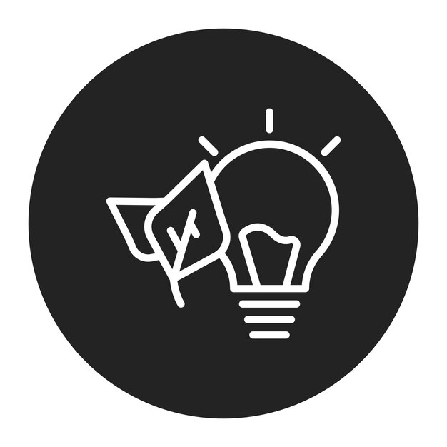 Imagen vectorial del icono de la innovación ecológica Se puede utilizar para el desarrollo ecológico