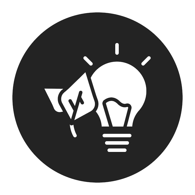 Imagen vectorial del icono de la innovación ecológica Se puede utilizar para el desarrollo ecológico