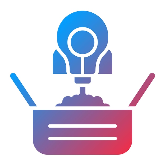 Imagen vectorial del icono de innovación del producto Puede utilizarse para la gestión de proyectos