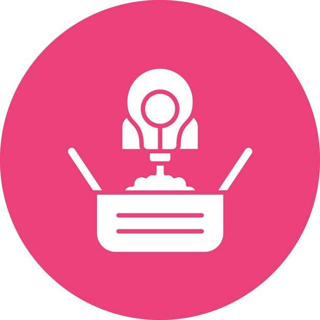 Imagen vectorial del icono de innovación del producto Puede utilizarse para la gestión de proyectos