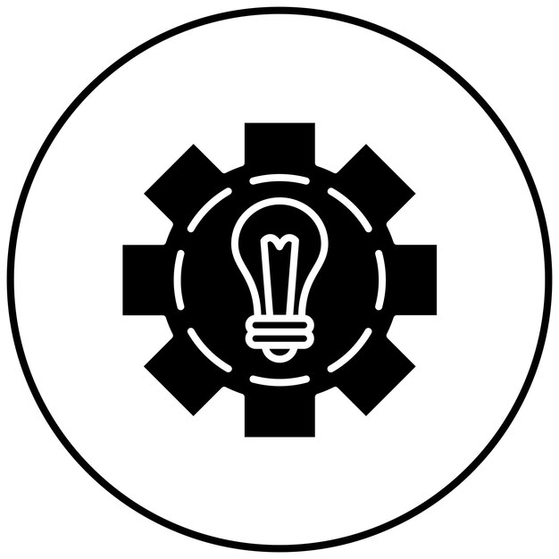 Imagen vectorial del icono de la innovación Se puede utilizar para la educación en línea