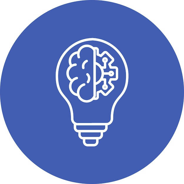 La imagen vectorial del icono de innovación se puede utilizar para el futuro