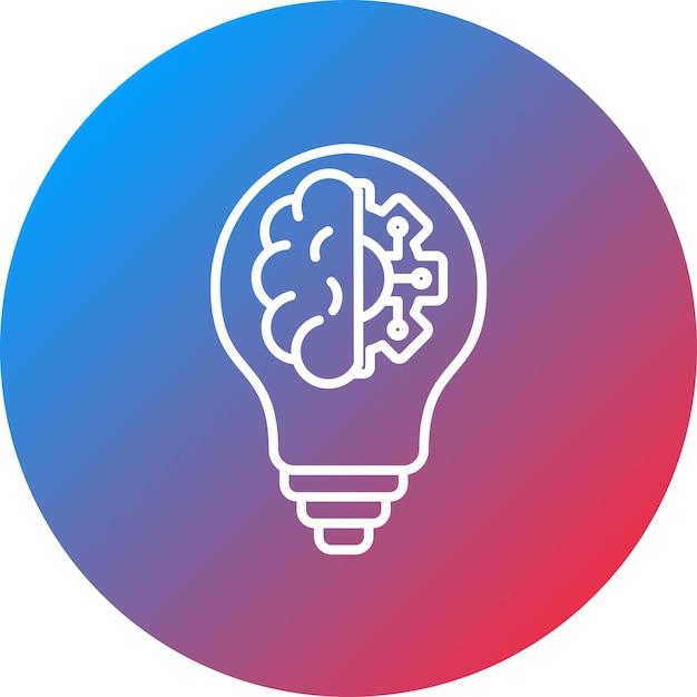 La imagen vectorial del icono de innovación se puede utilizar para el futuro