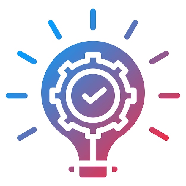 Imagen vectorial del icono de la innovación Se puede utilizar para el rendimiento empresarial