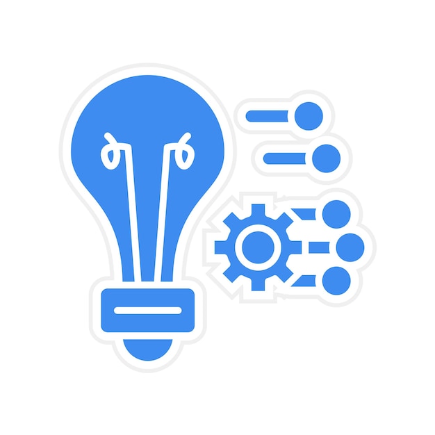 Imagen vectorial del icono de innovación Puede utilizarse para No Código