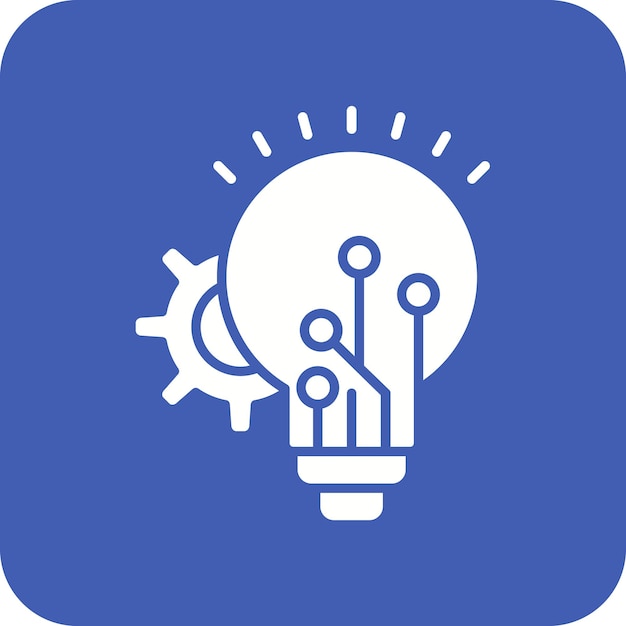 Imagen vectorial del icono de la innovación Puede utilizarse para la programación informática