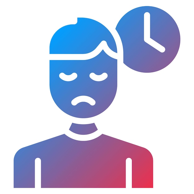 Imagen vectorial del icono de inquietud Se puede usar para el TDAH