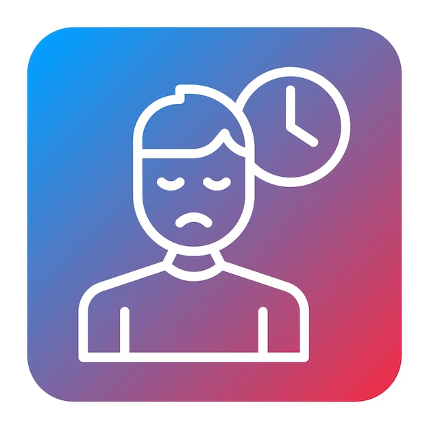 Imagen vectorial del icono de inquietud Se puede usar para el TDAH