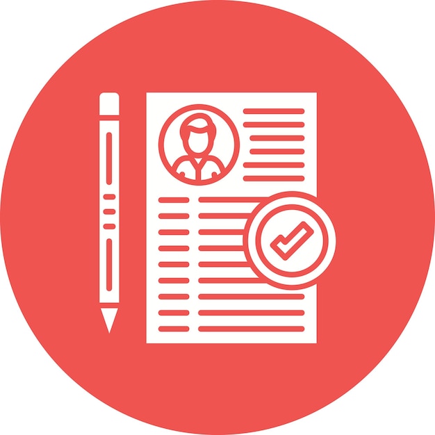 Imagen vectorial del icono de inscripción Se puede utilizar para la Universidad