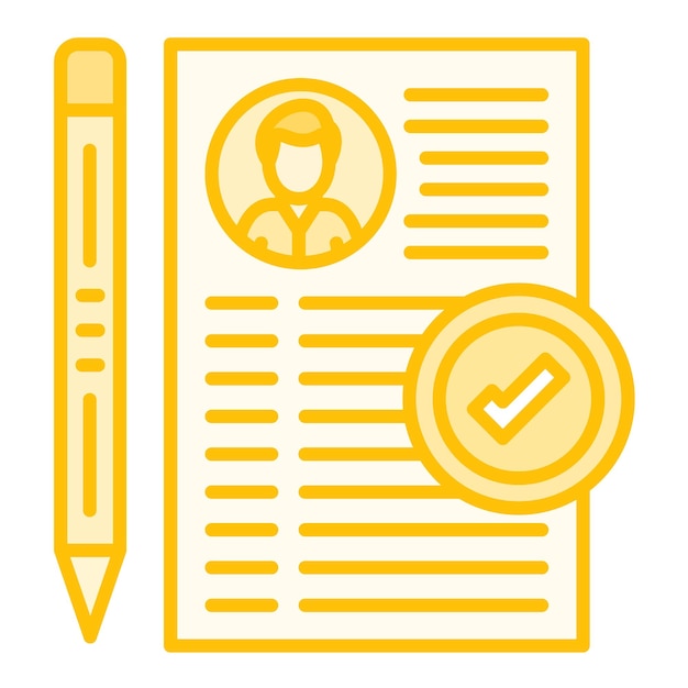 Imagen vectorial del icono de inscripción Se puede utilizar para la Universidad