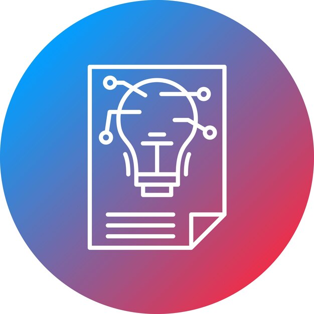 La imagen vectorial del icono de Insight se puede utilizar para Back to School