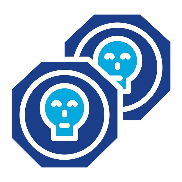 Imagen vectorial del icono de la insignia contaminada Se puede usar para la corrupción