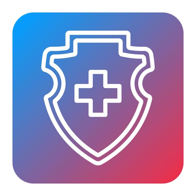 Imagen vectorial del icono de la insignia médica Se puede utilizar para hospitales psiquiátricos