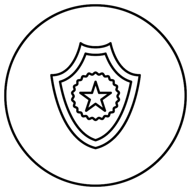 Imagen vectorial del icono de la insignia Se puede utilizar para negocios y oficinas