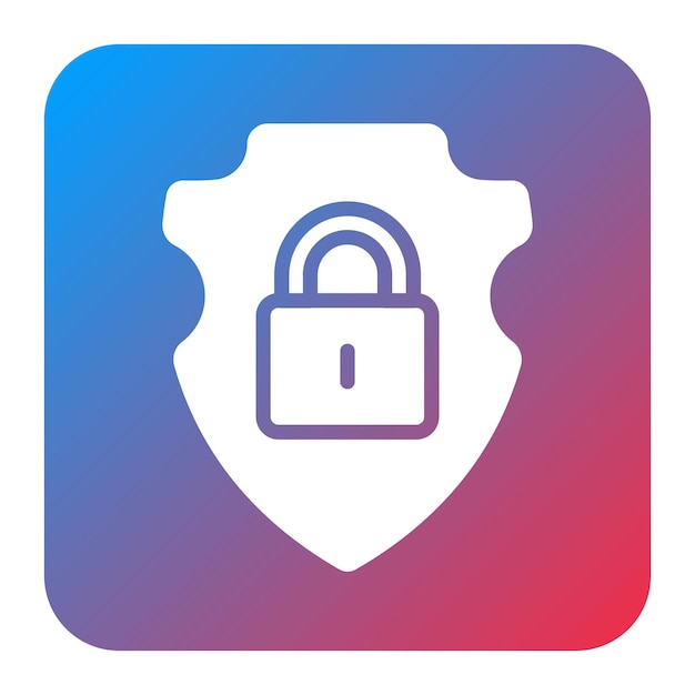 Imagen vectorial de icono de insignia segura Puede utilizarse para la seguridad de la información