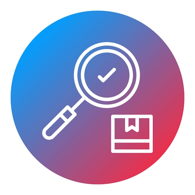 Imagen vectorial del icono de inspección Puede utilizarse para el almacén