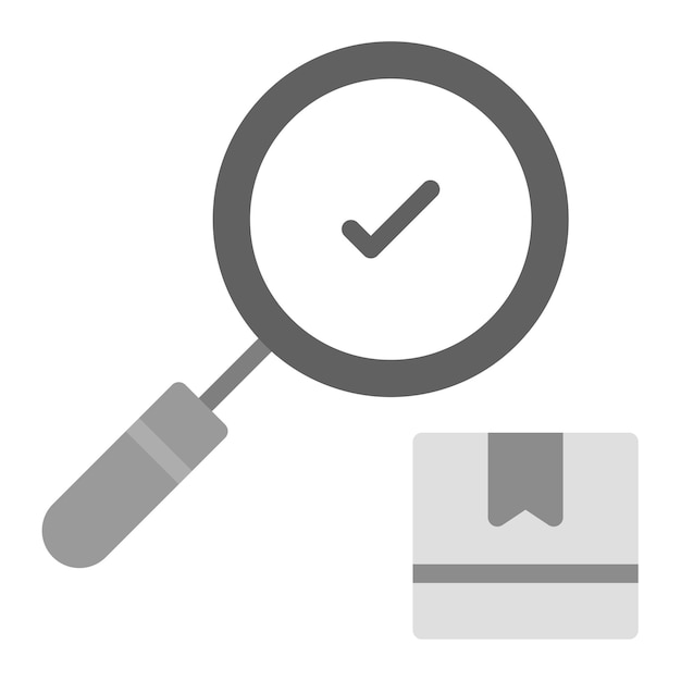 Imagen vectorial del icono de inspección Puede utilizarse para el almacén