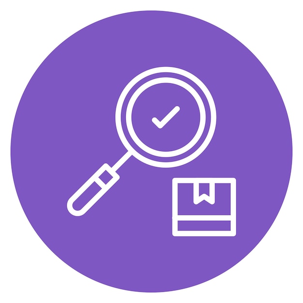 Imagen vectorial del icono de inspección Puede utilizarse para el almacén