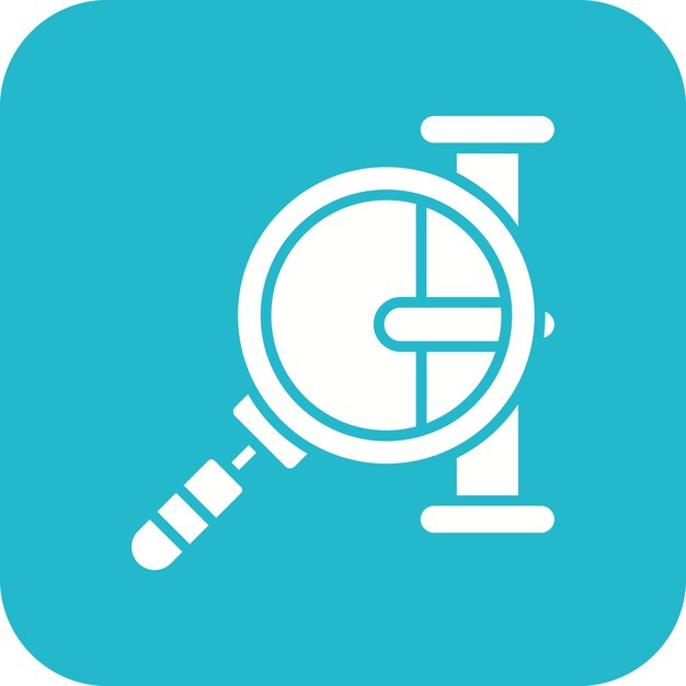 Imagen vectorial del icono de inspección de tuberías Se puede utilizar para la fontanería