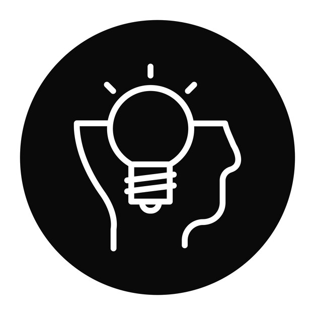 Imagen vectorial de icono de inspiración Se puede usar para estilos de vida
