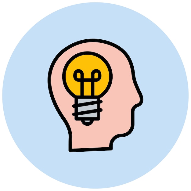 Imagen vectorial del icono de inspiración Se puede usar para logros