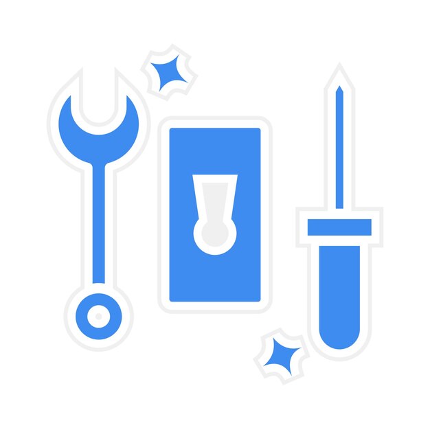 Imagen vectorial del icono de instalación del bloqueo Se puede utilizar para Locksmith